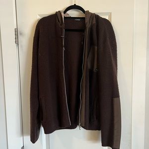 Burberry Cotton Hoodie Zip-up (Size 2, US Medium)